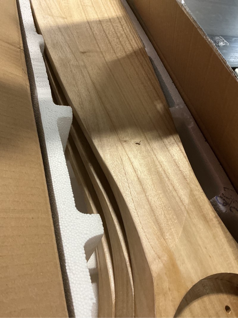 Condition photo showing Good Condition for Smart 52” Wood Flush Mount Ceiling Fans with Lights and Remote,Quiet DC Motor,Outdoor Indoor Ultra Low Profile Ceiling Fan works with Alexa WIFI APP,Modern White Ceiling Fan for Bedroom Patio Light Wood