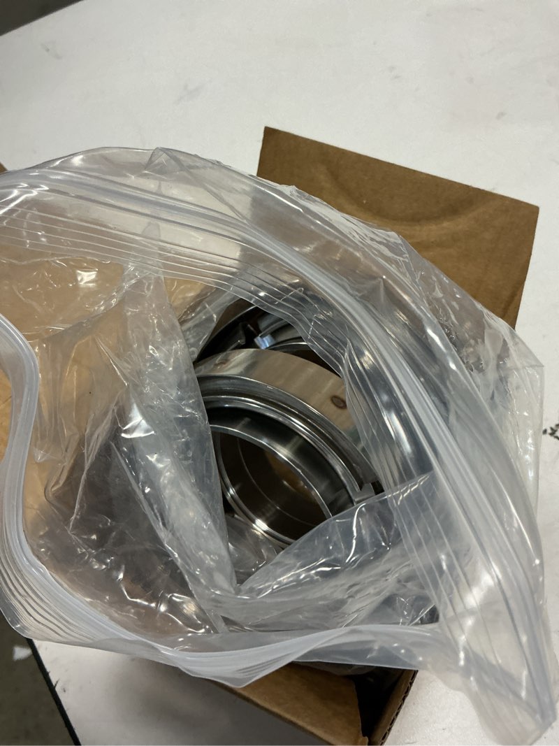 Condition photo showing Good Condition for 3” 3 inch Quick Release V Band Clamp with Male Female Flanges 304 Stainless Steel 2pcs