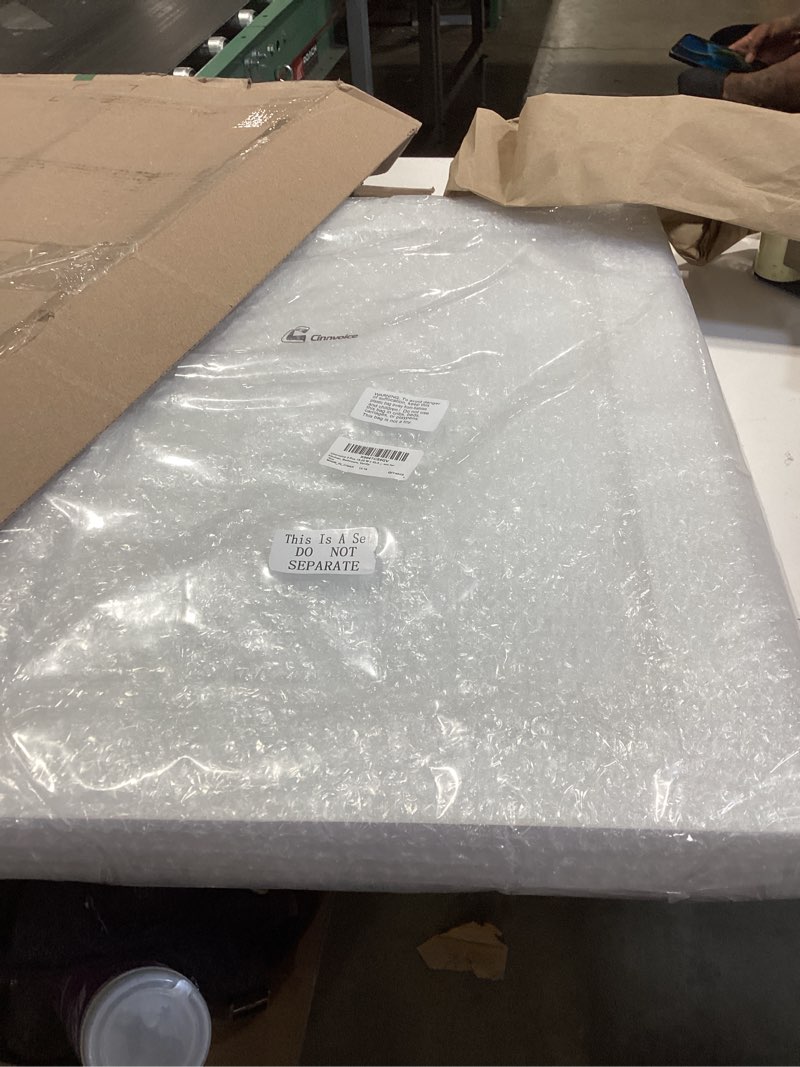 Condition photo showing Good Condition for 2 pcs pine kitchen cabinet door replacement with 4 pcs cabinet hinges wood shaker door front replacement for kitchen, bathroom, vanity(white,16.25" w x 22.5" h) 16.25" w x 22.5" h white