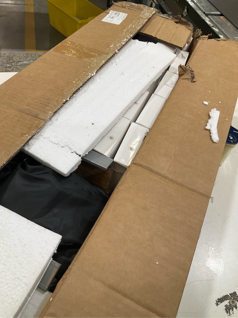 Condition photo showing Good Condition for non-drilling aluminum truck rack, heavy duty width and height extendable truck bed ladder rack, fit for max 66" wide truck bed, 600 lb. capacity