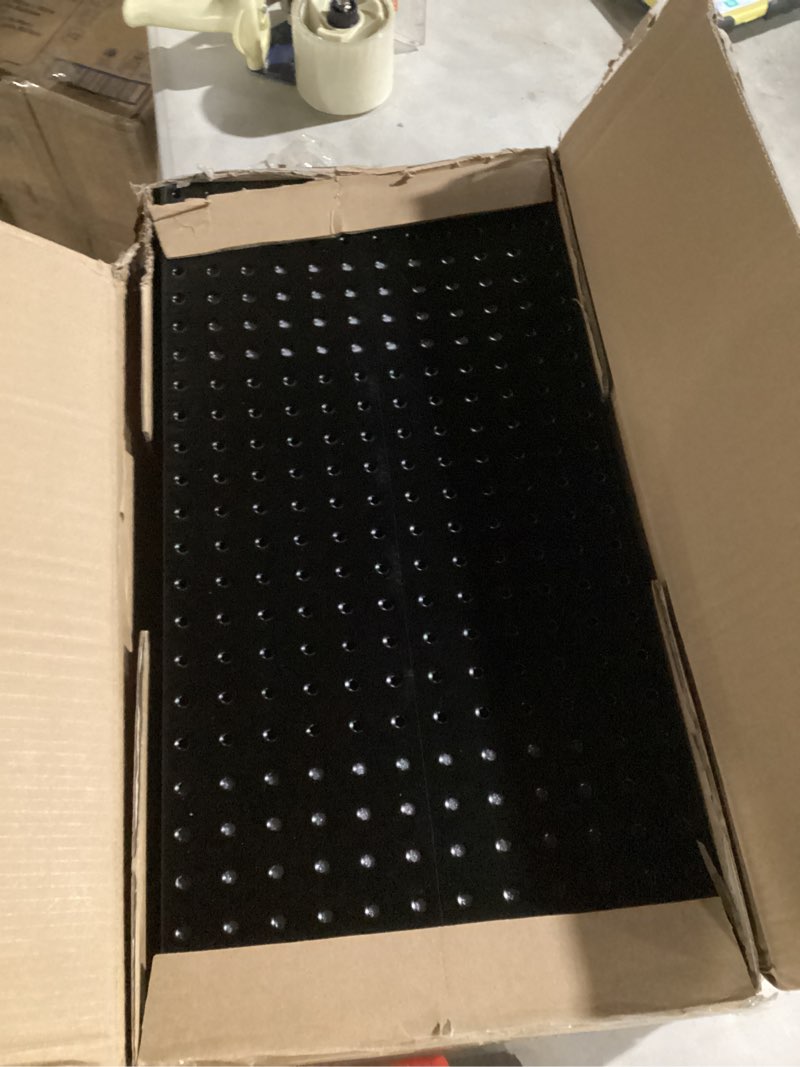 Condition photo showing Good Condition for ultrawall 4 pcs metal pegboard wall panels, peg boards for garage tool storage black 4pc