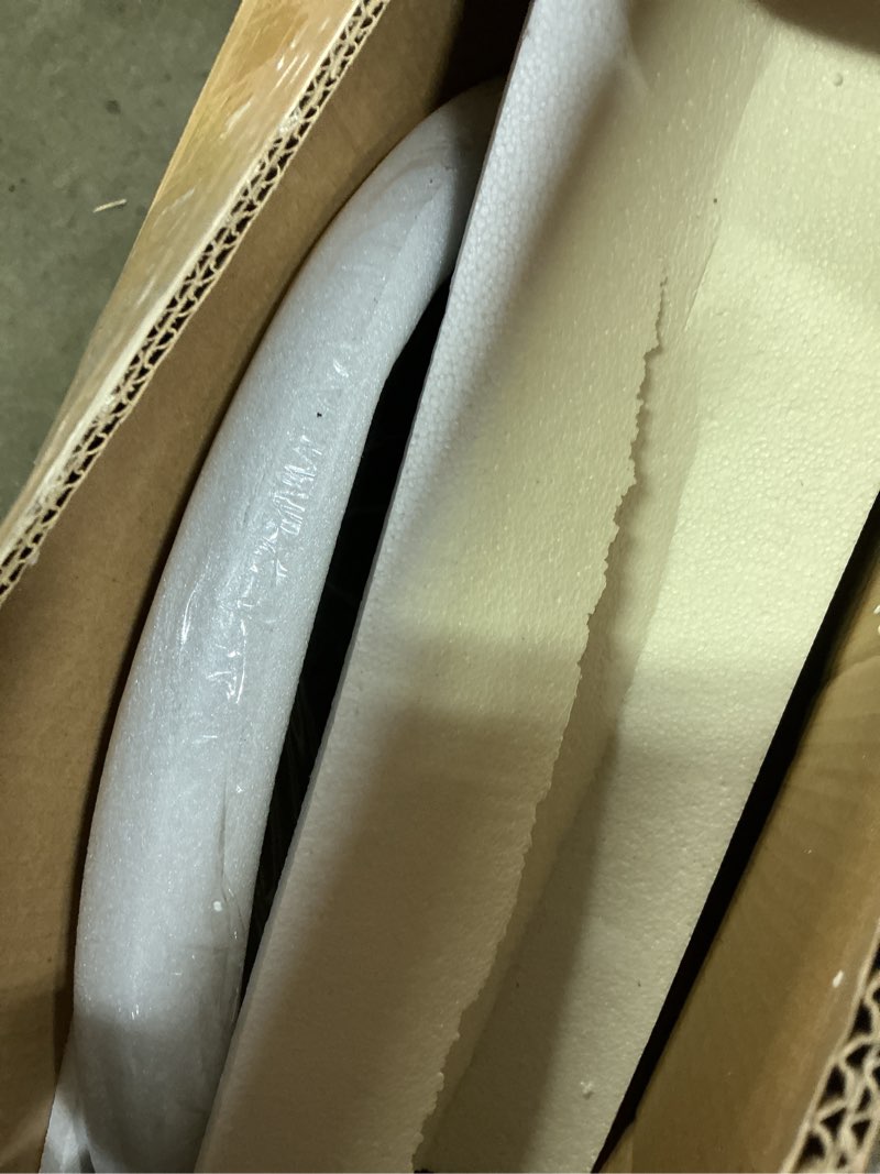 Condition photo showing New/Like New for furmax bistro pub table round bar height cocktail table for home bar, small round bar tables for party, dining room, living room and wedding, metal base mdf top obsidian, 40.6 inch height (1, black-1) black-1 1-pack