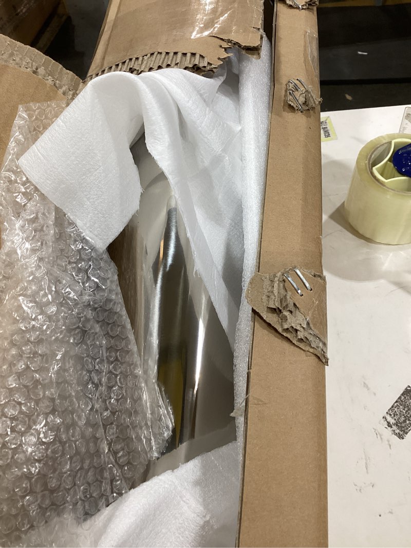 Condition photo showing Good Condition for 4 to 5 Inch Diesel Exhaust Tip Elbow with Clamp, Polished Stainless Steel 4" Inlet 5" Oulet Turndown