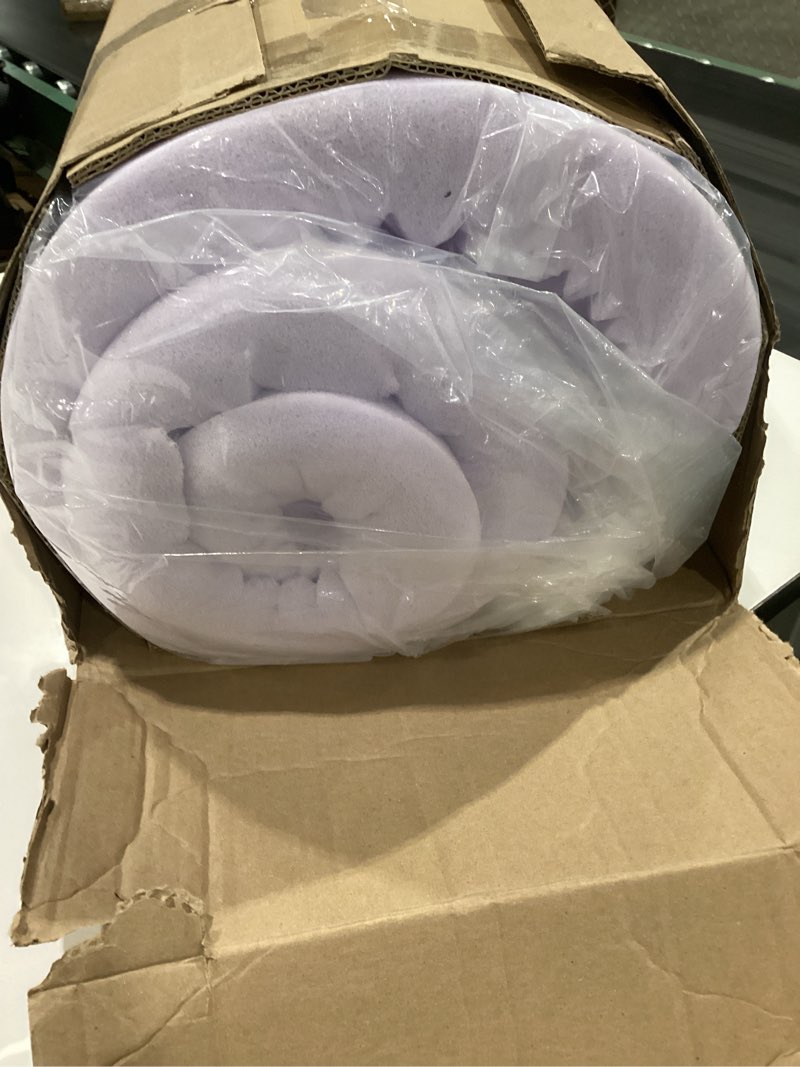 Condition photo showing Good Condition for mellow 3 inch 5-zone memory foam mattress topper, soothing lavender infusion, dorm essentials, queen 3 inch queen 5 zone