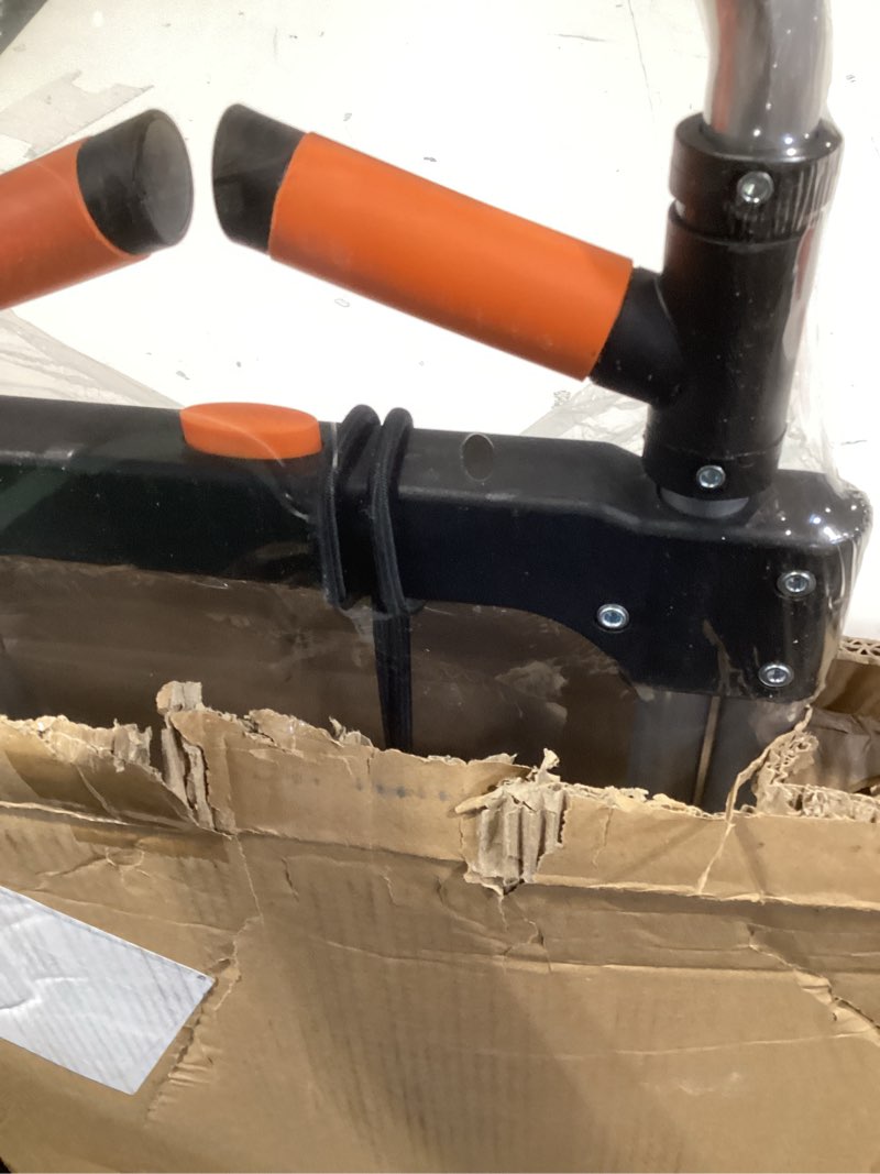 Condition photo showing New/Like New for Dolly Cart, 309 lb Aluminum Folding Hand Truck with Swivel Handle, Heavy Duty Utility Dolly Foldable Trolley with Elastic Cord, 7 Inch Wheels for Moving, Warehousing, Shopping and More