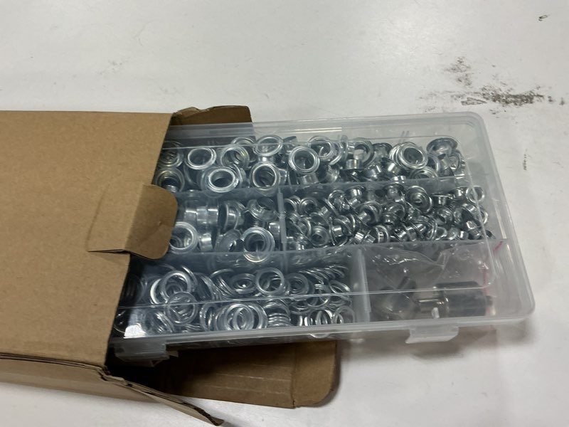 Condition photo showing Good Condition for Grommet Tool Kit,Volnexlab Heavy Duty Grommet kit 1/4"and 3/8" with 400 Pair 6mm and 10mm Silver Eye