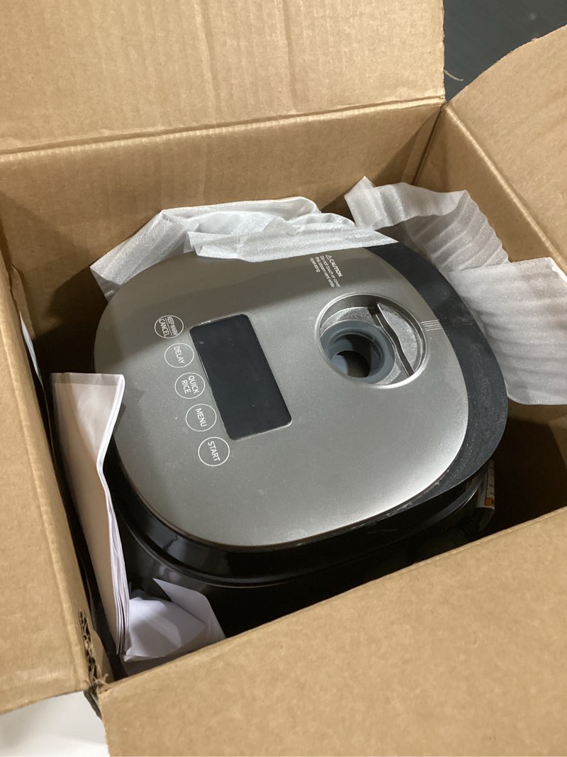 Condition photo showing Good Condition for COMFEE' Compact Rice Cooker 8 Cups Cooked/4 Cups Uncooked, 9-in-1 Multi Cooker, Fast Rice Maker, Steam, Brown Rice, Grains, Fuzzy Logic Technology, Grey