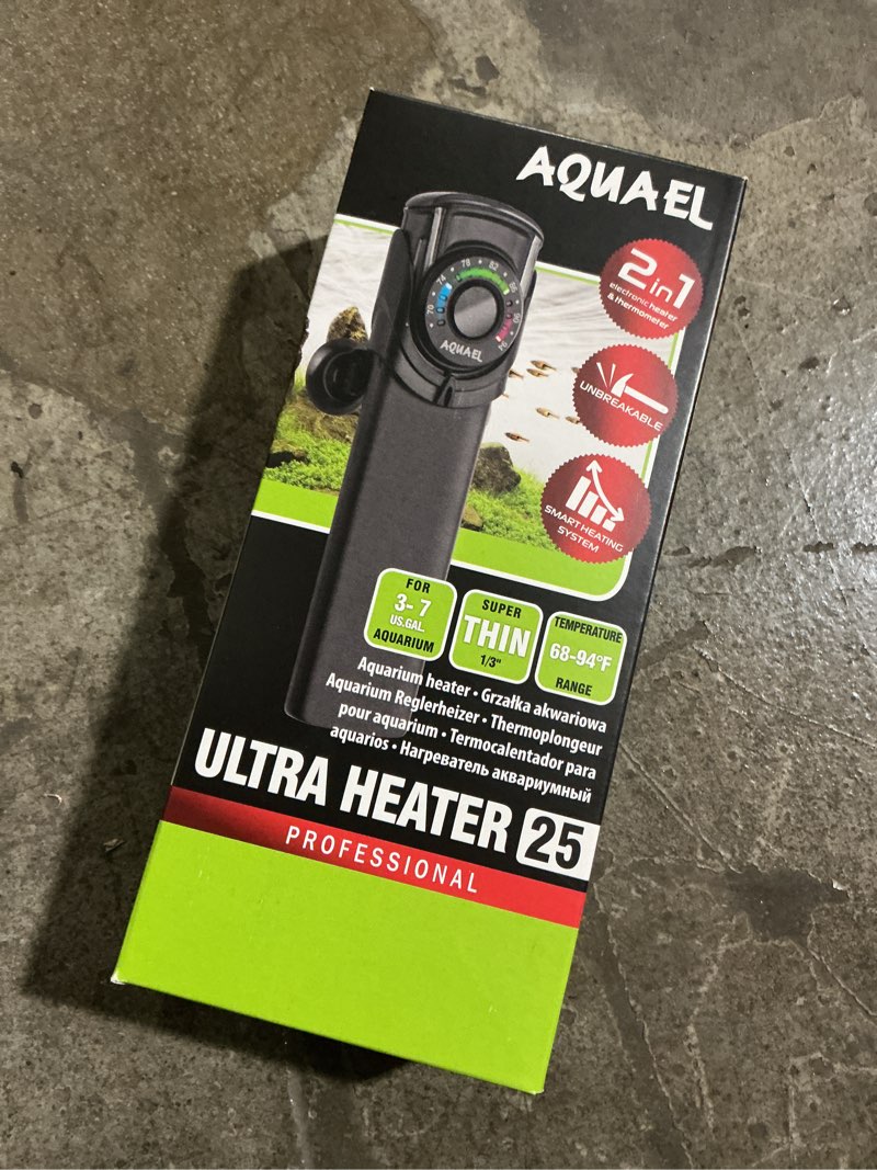 Condition photo showing New/Like New for Aquael Ultra Aquarium Heater for Freshwater & Saltwater Aquariums - 25 Watt, 3-7 Gallon 25 Watt / 3 - 7 Gallons