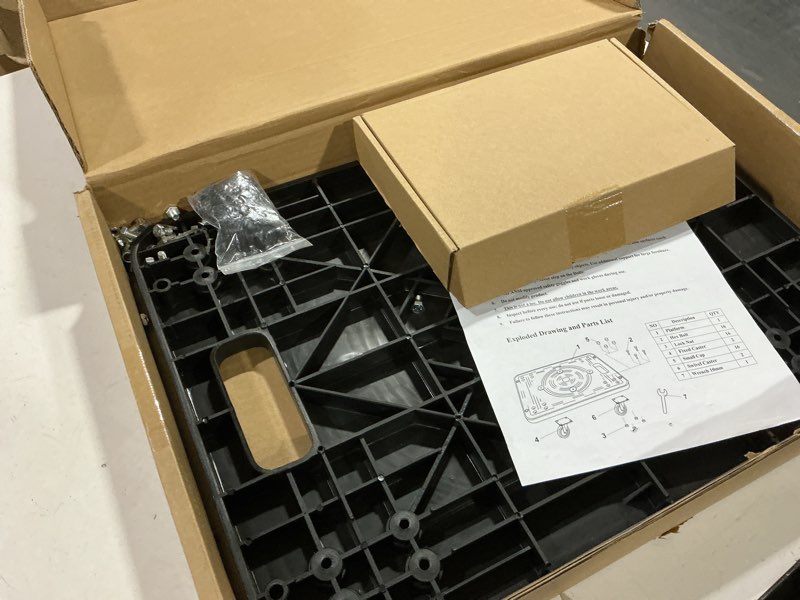 Condition photo showing As Is for maxworks 80854 furniture movers dolly with wheels - 200 lb. capacity movers dolly standard