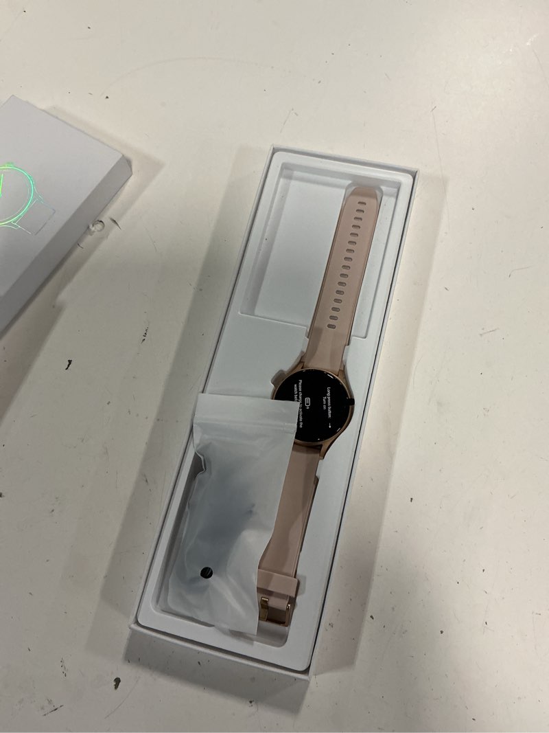 Condition photo showing New/Like New for smart watch for women, answer/make call, 1.32'' amoled ultra-clear screen | fitness tracker with heart rate/sleep/spo2 monitor, smartwatch for iphone/samsung/android, 110+ sport modes, 3atm waterproof