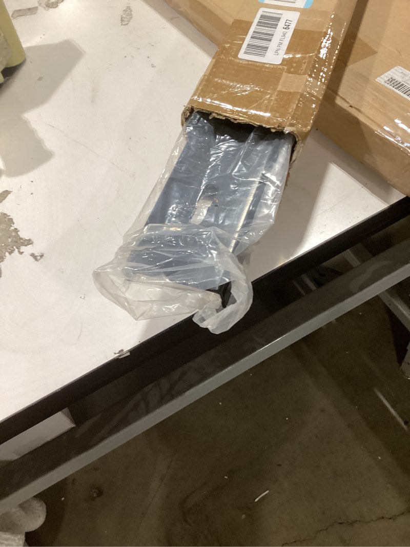 Condition photo showing Good Condition for 2 pack 32" l x 3" w c channel steel support, 3/4" leg, metal support bracing hidden c bracket for table top live edge slab woodworking, black coat finish 6 holes, inserts & bolts included 32"l x 3"w x 3/4"leg 2