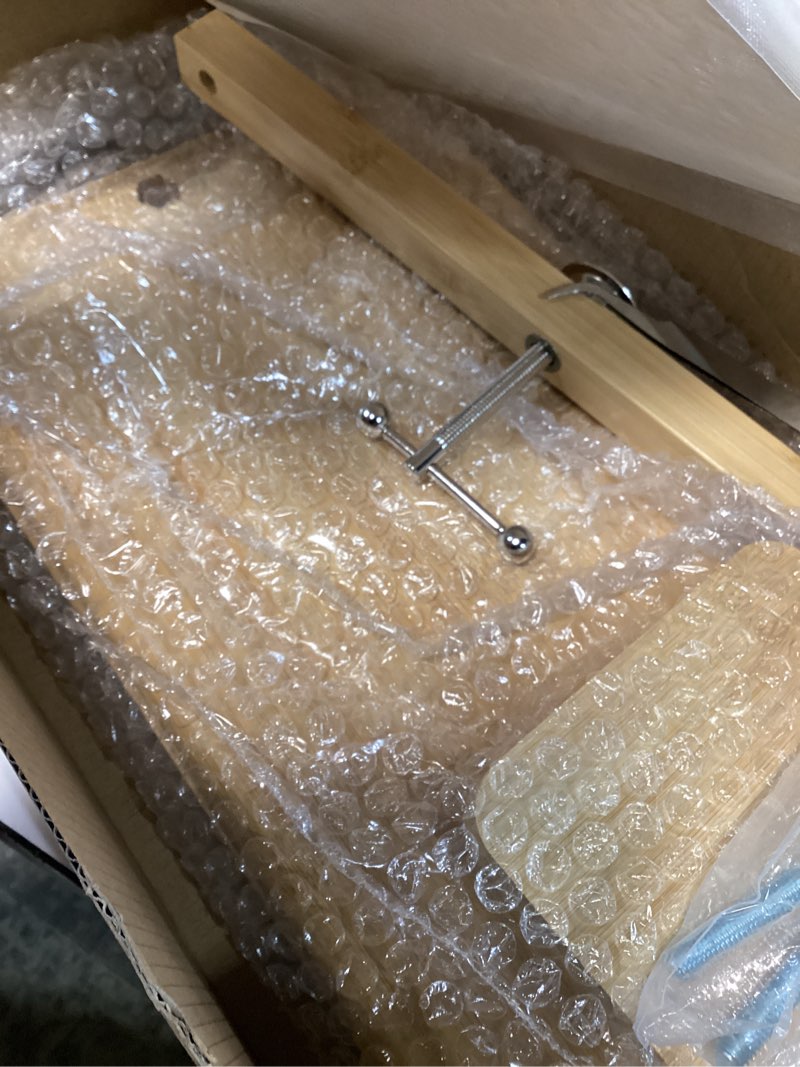 Condition photo showing New/Like New for jfnoraiva book press, 11 * 7.9 in bamboo wooden book binding, portable books binding for diy & beginners bookbinding