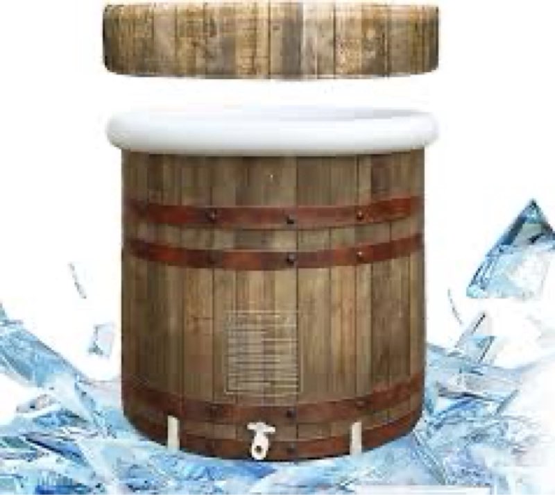 b&y xl ice bath tub, adult 100 gal cold plunge bathtub, 80cm ø portable cold tub for athlete, freest