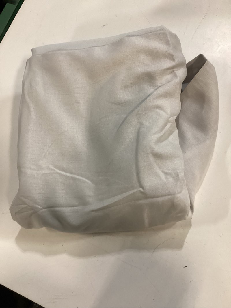 Condition photo showing Good Condition for ( 1 panel) quince european linen room darkening curtain - single panel 48x84 color cloud