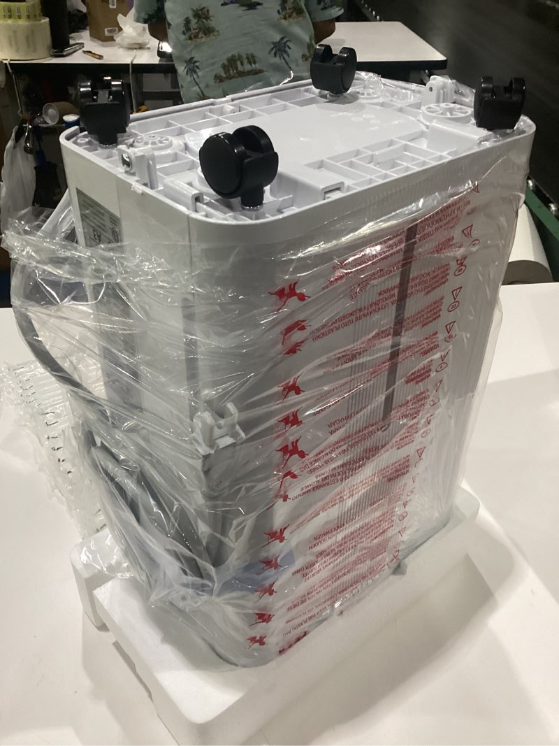 Condition photo showing New/Like New for 1600 sq.ft dehumidifier for basement,21 pints dehumidifiers for home with drain hose,3 modes, 24h timer,washable filter, intelligent humidistat for bedroom, bathroom, large room