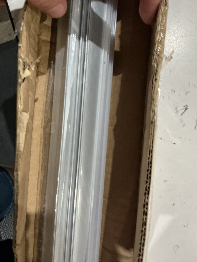 Condition photo showing Good Condition for thmoother 10-pack 3.3ft 1meter v shape led strip aluminum channel diffuser system, extruded alu track milky cover with corner connector and mounting kit,easy cut and installed curved lens profile
