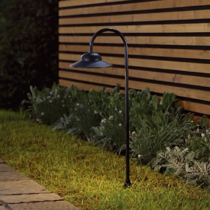  harbor breeze 90 -lumens black low voltage hardwired led outdoor path light 3000-k