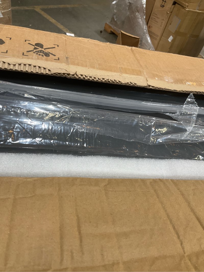 Condition photo showing Good Condition for 96 inch large industrial ceiling fan with lights, with reversible dc motor, 3 downrods, 6 speed remote control, 8 aluminum blades, black outdoor fans for shop/gym/warehouse/garage black 96 inch