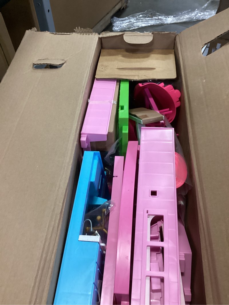 Condition photo showing Good Condition for Barbie Dreamhouse, Pool Party Doll House with 75+ Pieces and 3-Story Slide, House Playset, Pet Elevator and Puppy Play Areas