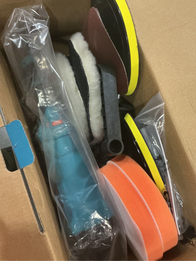 Condition photo showing New/Like New for seesii car buffer polisher 1600w, 7"/6" variable speed 2056-3600 rpm rotary polisher with copper motor & detachable handles, ideal for diy detailers, auto detailing hobbyists, scratch removal & waxing