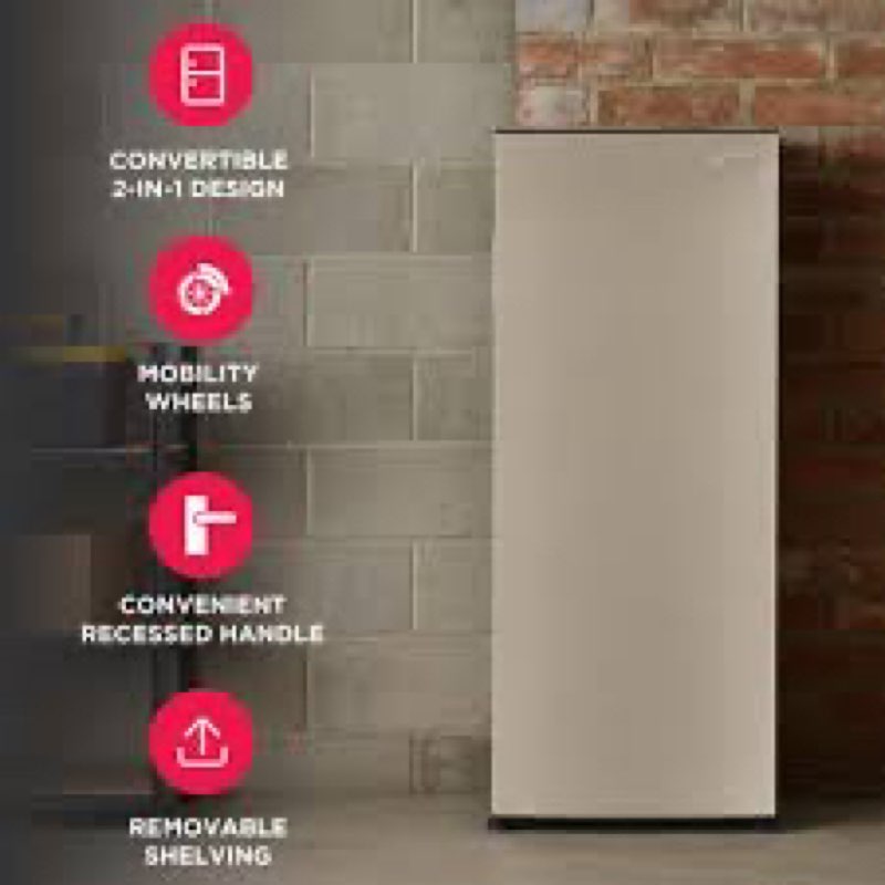 Frigidaire Gallery 10 cu. ft. 2-in-1 Convertible Upright Freezer or Refrigerator.  