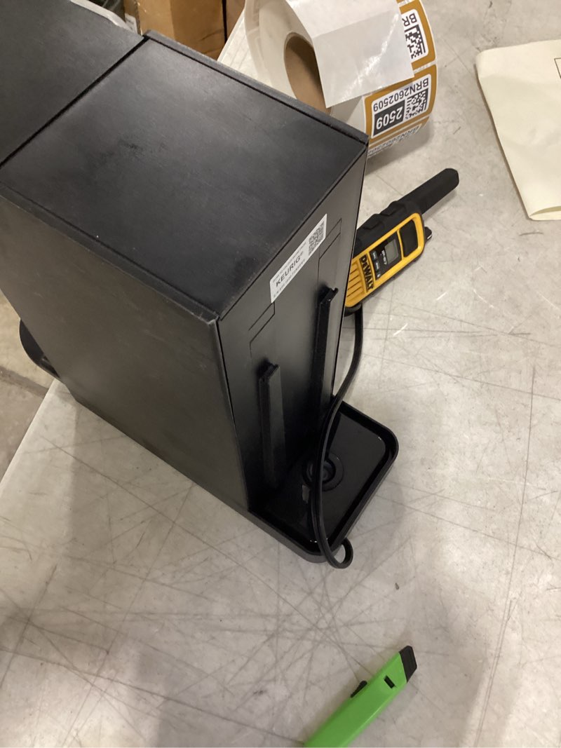 Condition photo showing As Is for Keurig K-Slim Single Serve K-Cup Pod Coffee Maker, Multistream Technology, 3 Brew Sizes, Slim and Sleek Design, 46oz Removable Reservoir, Black