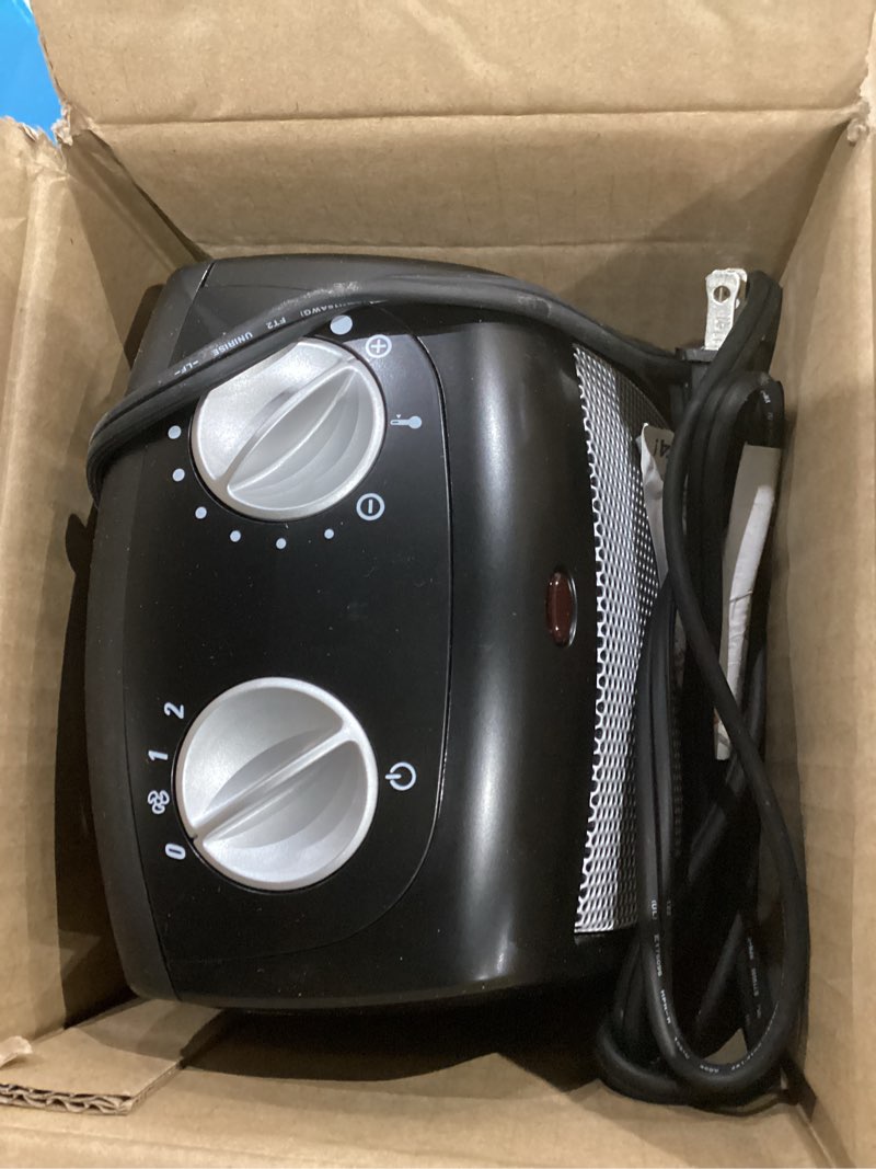 Condition photo showing Good Condition for Lasko CD09250 Ceramic Adjustable Thermostat Tabletop or Under-Desk Heater, 9 Inches High, Black