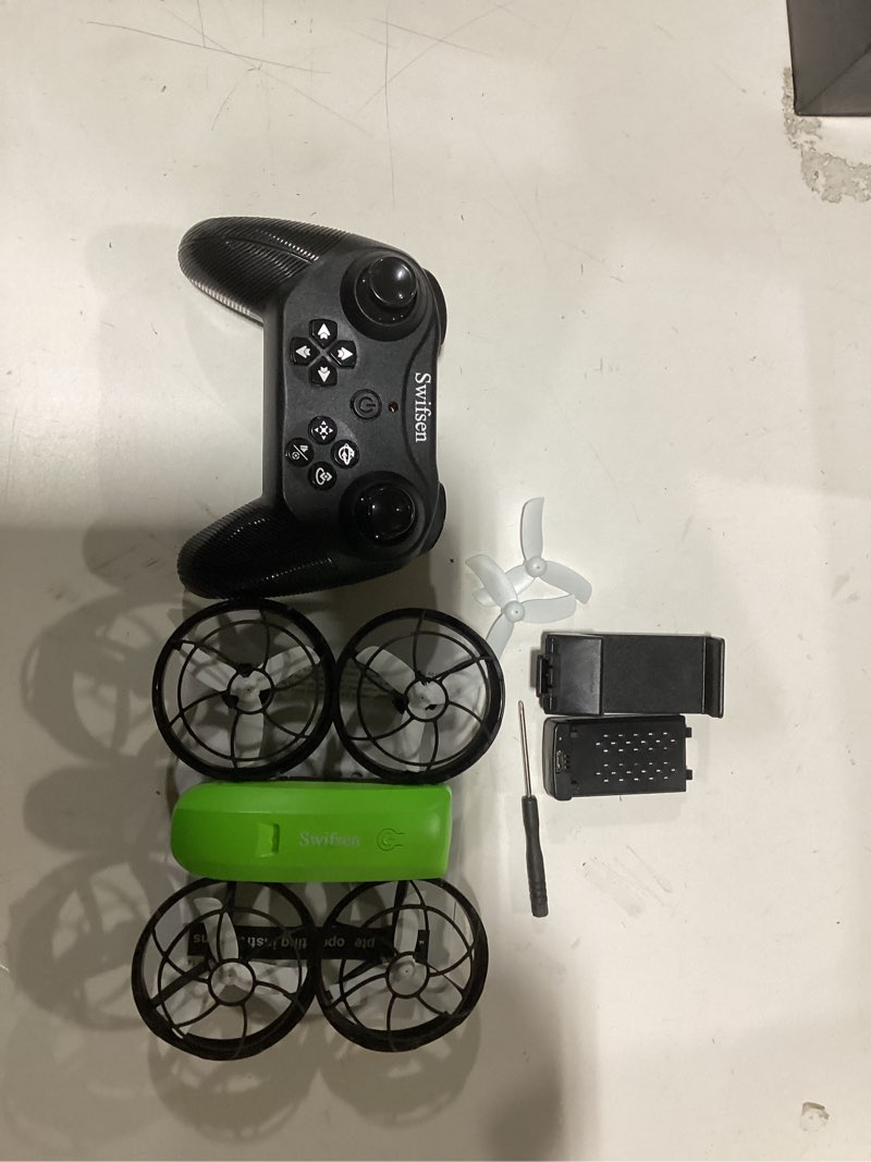 Condition photo showing Good Condition for Kids Drone with Camera – Mini Rc Toy for Boys, Beginners, Birthday Gifts for Boys and Beginners,Quadcopter Light Toy With 2 Batteries,Rc Drone Indoor Small Helicopter,Altitude Hold Green Drone-With Camera