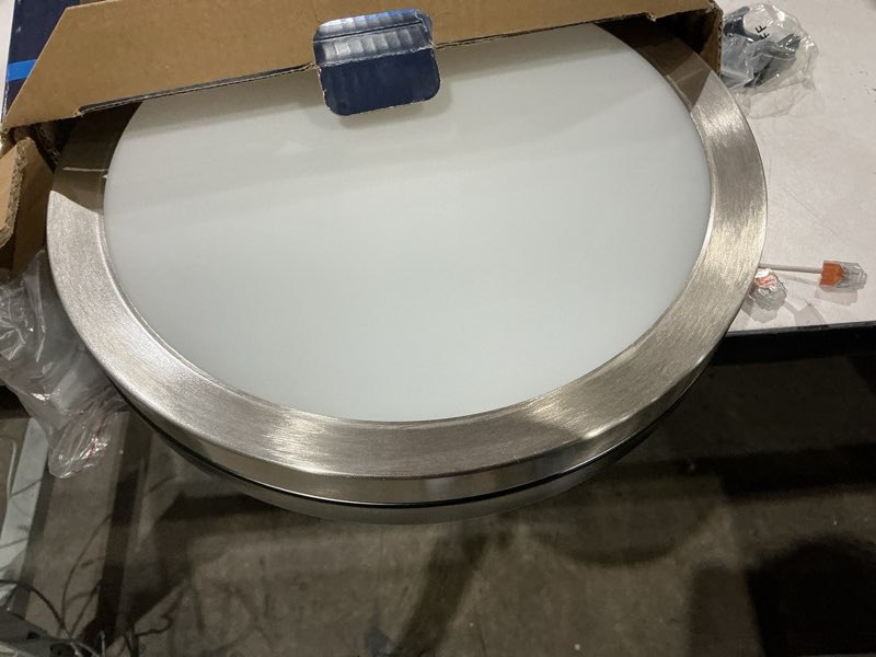 Condition photo showing Good Condition for project source 1 -light 13.11-in matte black integrated led flush mount light