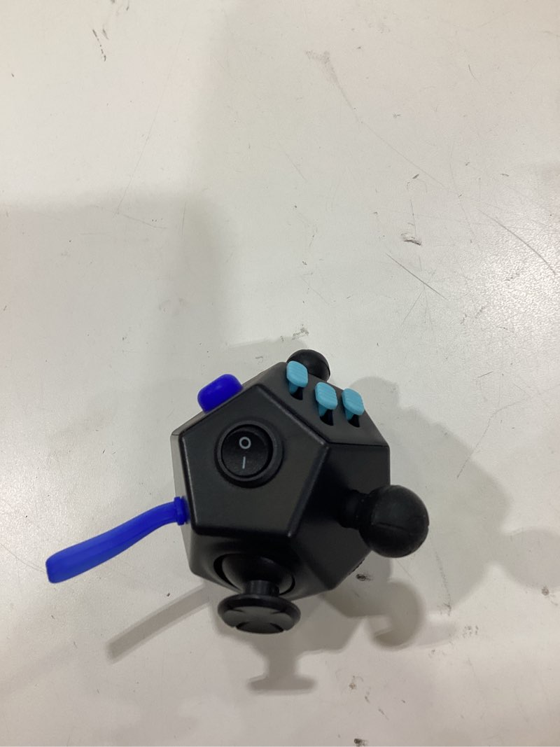 Condition photo showing Good Condition for fidget dodecagon –12-side fidget toys cube relieves stress and anxiety anti depression travel toy silent compact classroom gifts stocking stuffers for children and adults?a5 black?