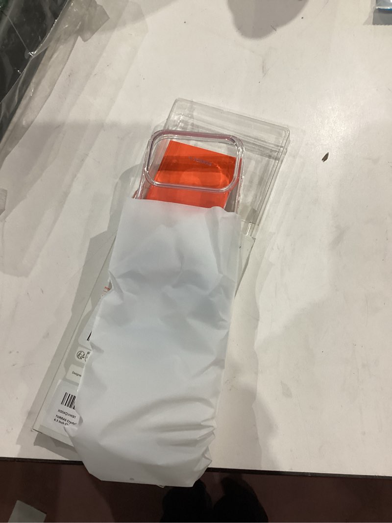 Condition photo showing Good Condition for TORRAS for iPhone 17 Pro Case Crystal Clear, Ultra-Thin, 2025 Upgraded Non-Yellowing, Military-Grade Protection, Transparent Slim Case for iPhone 17 Pro Phone Case, Soft, Anti-Scratch, Clear Crystal Clear for iPhone 17 Pro