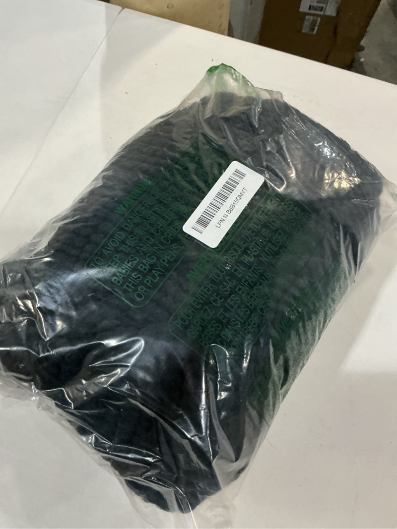 Condition photo showing New/Like New for 100% cotton muslin blanket 50"x 60", 6 layers breathable and lightweight cotton throw blankets for couch, soft cooling summer gauze blanket for adults all season, black 03 - black throw(50" x 60")