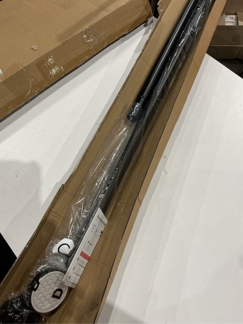 Condition photo showing Good Condition for tension curtain rod black shower rod 40-118in long curtain rods no drilling adjustable tension rods of shower or bathroom outdoor window patio diameter 1.26in