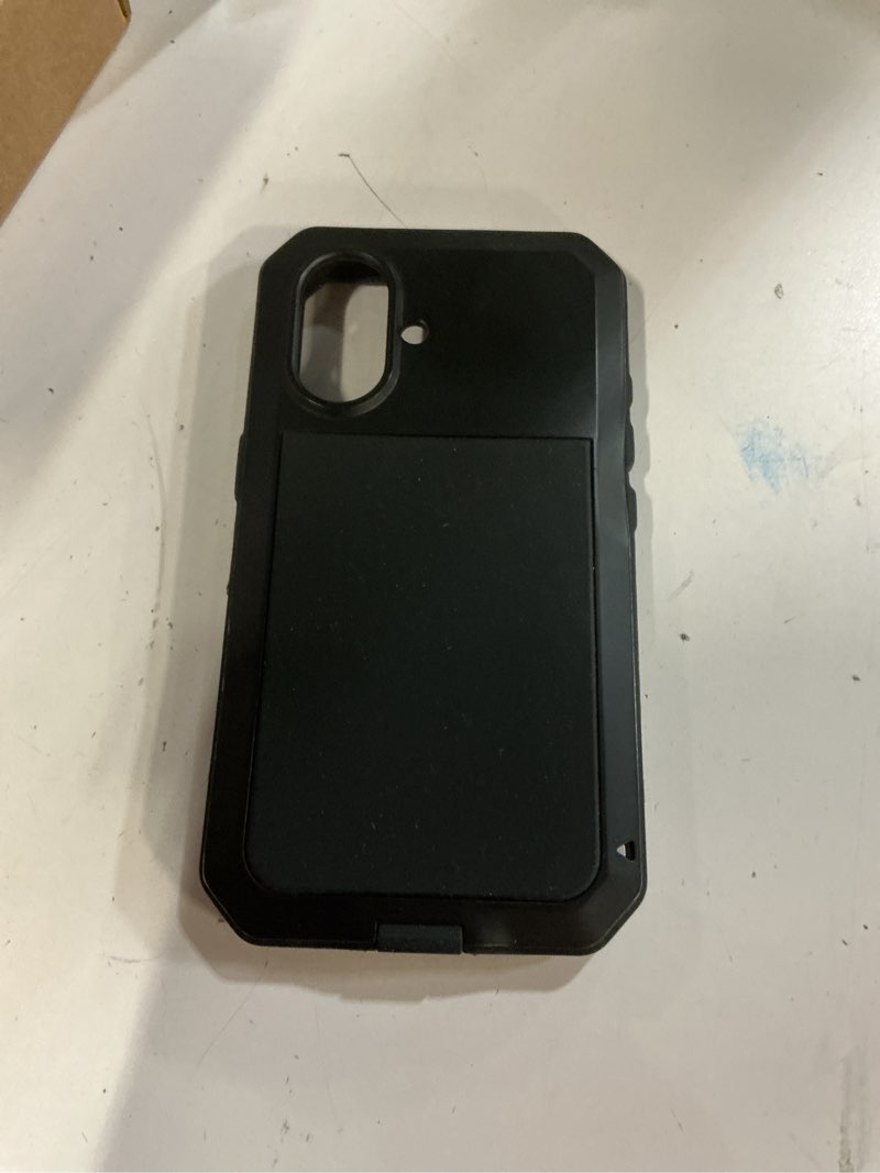 Condition photo showing Good Condition for Marrkey for iPhone 16 Metal Case 6.1",Heavy Duty Shockproof Aluminum Alloy Tough Armour Military Grade Phone Case,360 Full Body Protective Cover with Silicone Built-in Screen Protector - Black