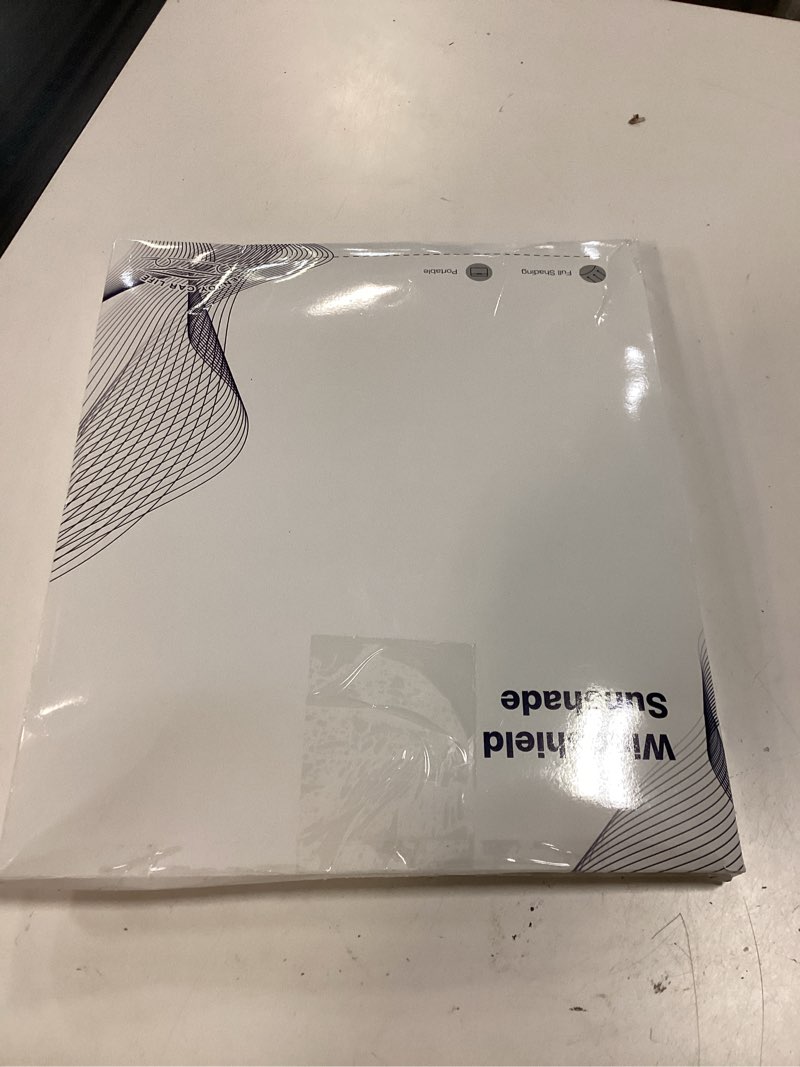 Condition photo showing New/Like New for suv windshield sun shade for explorer,pilot,x5,expedition,telluride,atlas,mach-e & more | multi-layer uv block & heat insulation | keeps car cool & protects interior, m(64" l x 32" w)