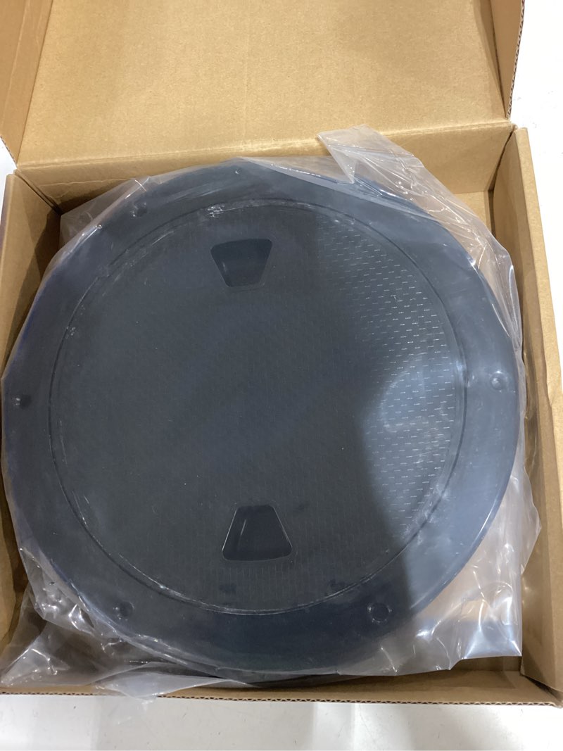 Condition photo showing Good Condition for 2 pcs boat hatch 4" 6" 8" round non-slip inspection hatch,deck plates for boats,detachable cover, suitable for ships, rv, outdoor facilities,abs plastic,attached screw 8black