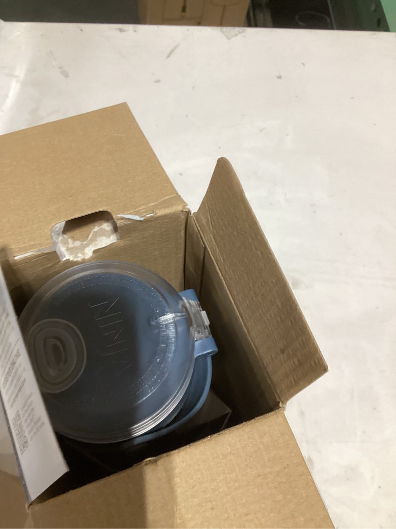 Condition photo showing Good Condition for Ninja BC151NV Blast Portable Blender, Cordless, 18oz. Vessel, Personal Blender-for Shakes & Smoothies, BPA Free, Leakproof-Lid & Sip Spout, USB-C Rechargeable, Dishwasher Safe Parts, Denim Blue