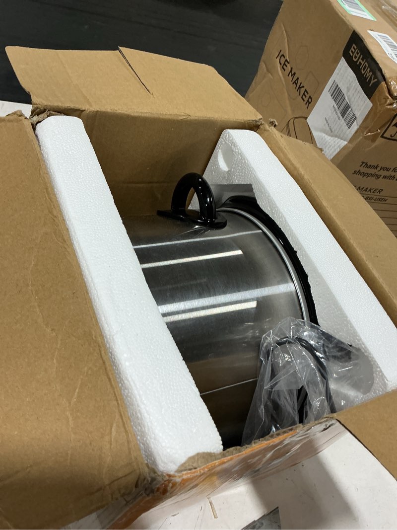 Condition photo showing As Is for crock-pot 3-quart manual slow cooker, serves 3+ people, great for small meals, dips, & sides; removable stoneware is oven & dishwasher-safe, stainless steel
