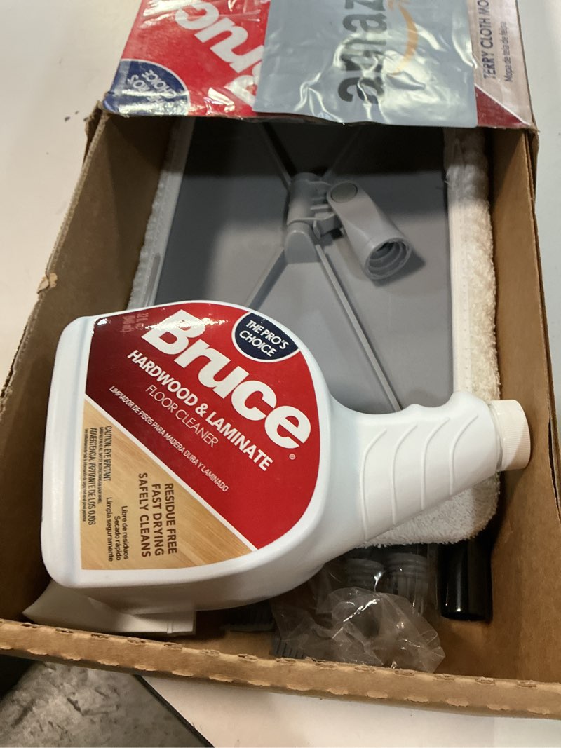 Condition photo showing As Is for Bruce CKS01 Hardwood & Laminate (Terry Cloth Mop Cover) Flooring Cleaning System, Clear