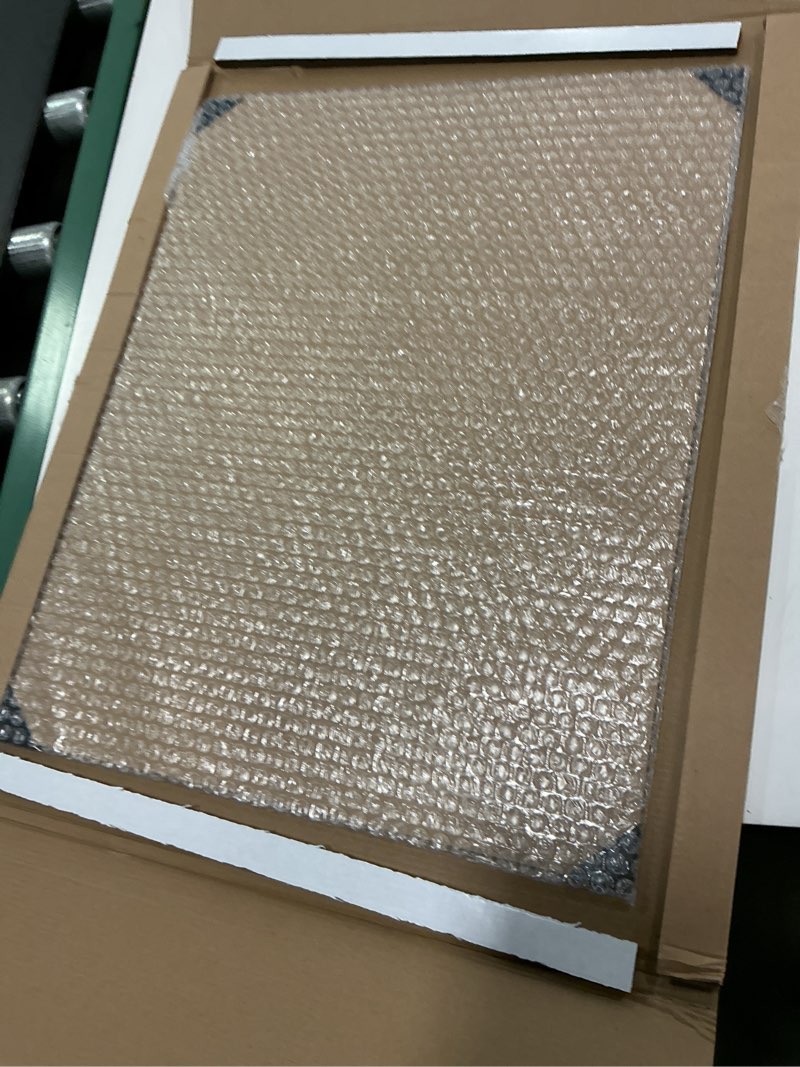 Condition photo showing Good Condition for (2 Pack) 16" x 20" Plexiglass Sheets 1mm Thick, Clear Acrylic Sheets Panel Cut to Size Plexiglass Acrylic Board, Cut with Engraver, Power Saw or Hand Tools, No Laser Cut. 16" x 20" (2 pack) 1mm Thick (0.04")