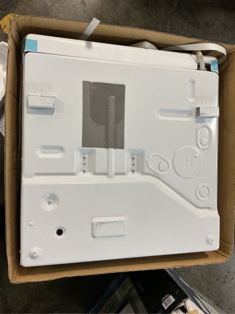 Condition photo showing As Is for 10,000btu 115-volts smart window air conditioner for 450 sq. ft. in white with wi-fi and remote