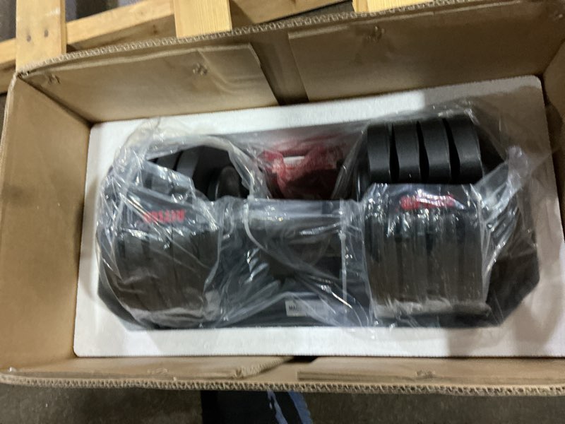 Condition photo showing Good Condition for 22lbs/25lbs/52lbs single/pair adjustable dumbbells set premium rubber coated dumbbell set with secure locking mechanism for safe & customizable strength training
