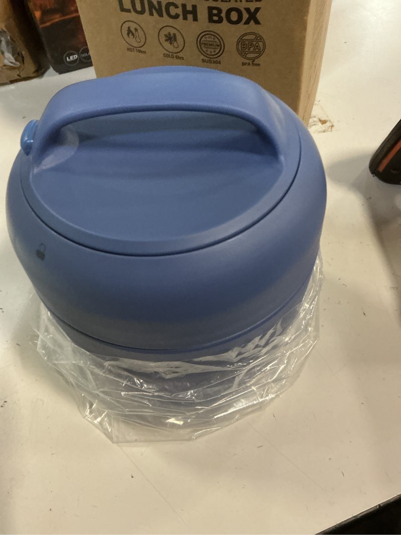 Condition photo showing Good Condition for wiwens thermo food jar for hot food adults 32oz soup thermo lunch containers wide mouth vacuum insulated stainless steel leakproof bento box with spoon blue3