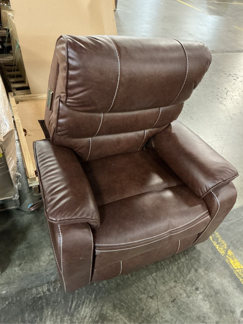 Condition photo showing As Is for kulreet lay flat recliner in 74.8" length, dual motor power lift chair with lumbar pillow, wireless phone charger & cup holder