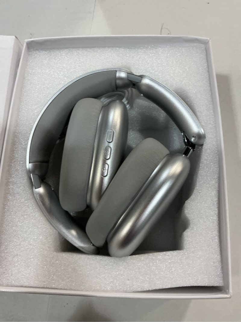Condition photo showing Good Condition for wentronic y02 active noise cancelling headphones,60h battery,5 eq music modes,hi-res audio,deep bass,foldable wireless over ear bluetooth 5.4 headset,breathable leather earpads (silver)