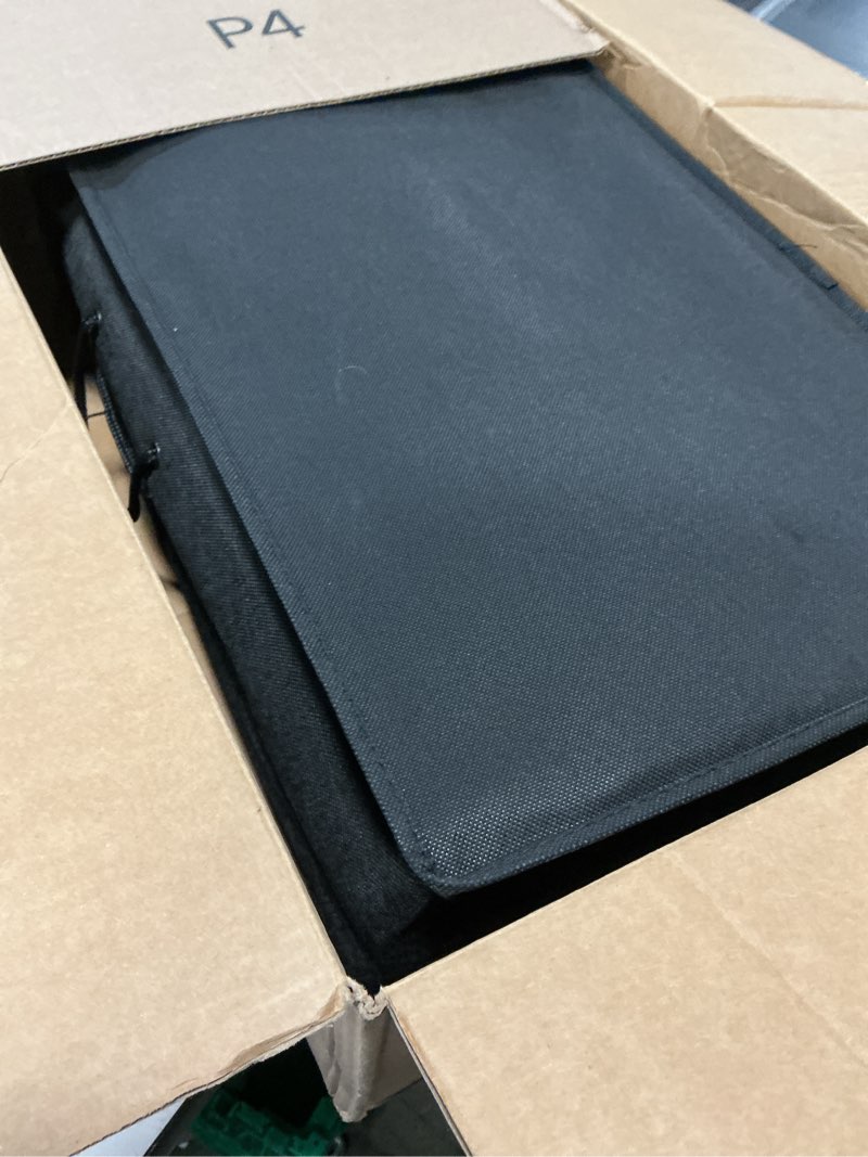 Condition photo showing New/Like New for wondrg outdoor plastic straw rug waterproof patio 8x10 red orange stripe mat for porch camping rv ba