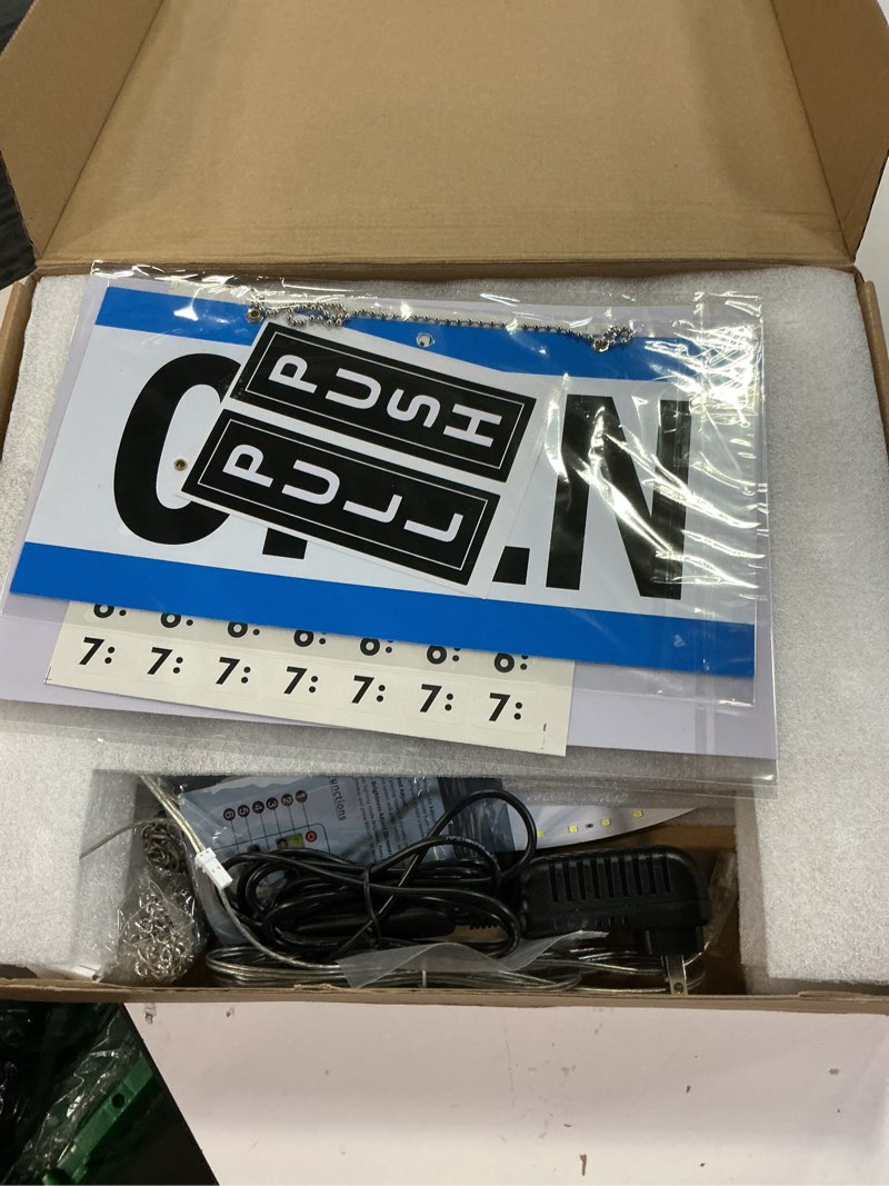 Condition photo showing Good Condition for Led Open Signs for Business 40x14in Big Open Sign Led w/Remote Control Window Wall Door Store Bar Coffee Salon,ON/OFF Switch Red RED 40x14inch