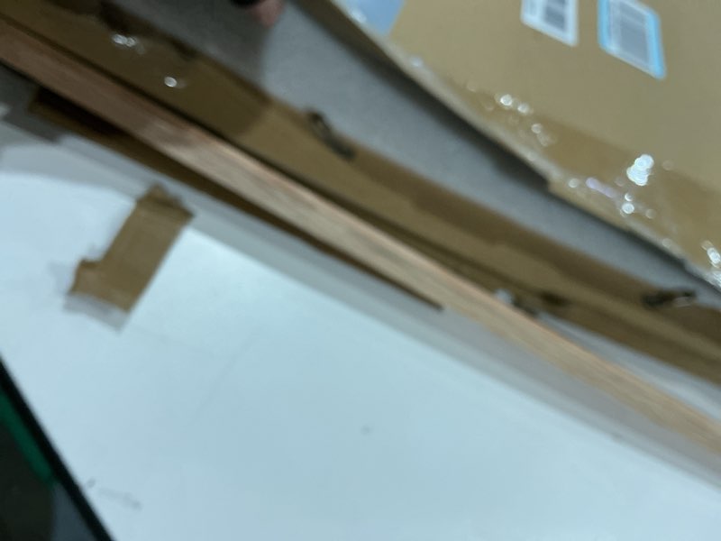 Condition photo showing As Is for puthiac 24x36 oak wood picture frames -24"x36" poster frames for wall, 24x36 picture frame for wall, 24 x 36 picture frame(1 pack, beige) beige-1p 24x36