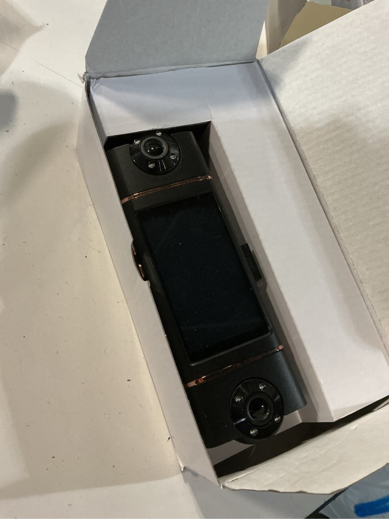 Condition photo showing As Is for 4 channel 360° dash cam front rear inside & left right,4k+1080p*3 fhd car camera,5ghz wifi & app control,8 ir lamps night vision,24h parking mode,g-sensor,loop recording,includes 64gb sd card?black?