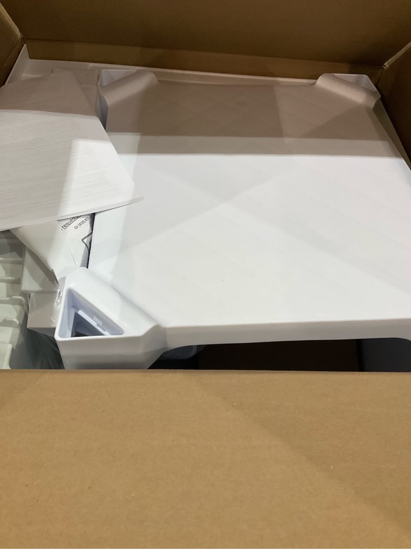 Condition photo showing As Is for project source 24-in x 24-in 1 -basin white freestanding utility tub